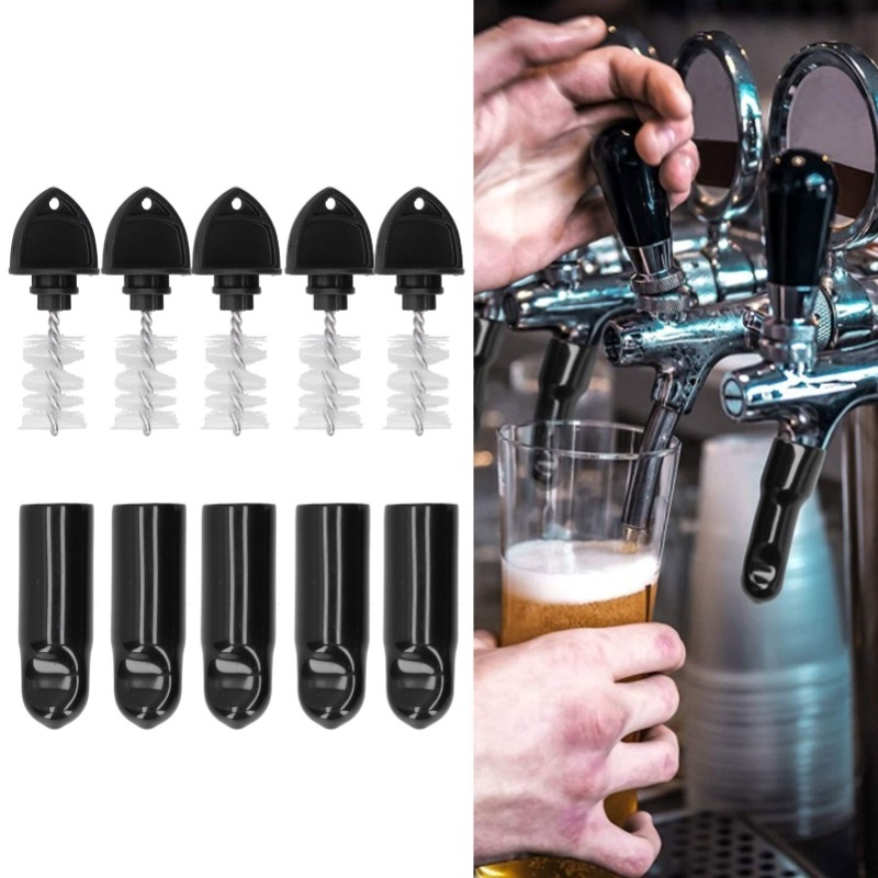Beer Wine Kit - Beer Tap Brush And Faucet Cap