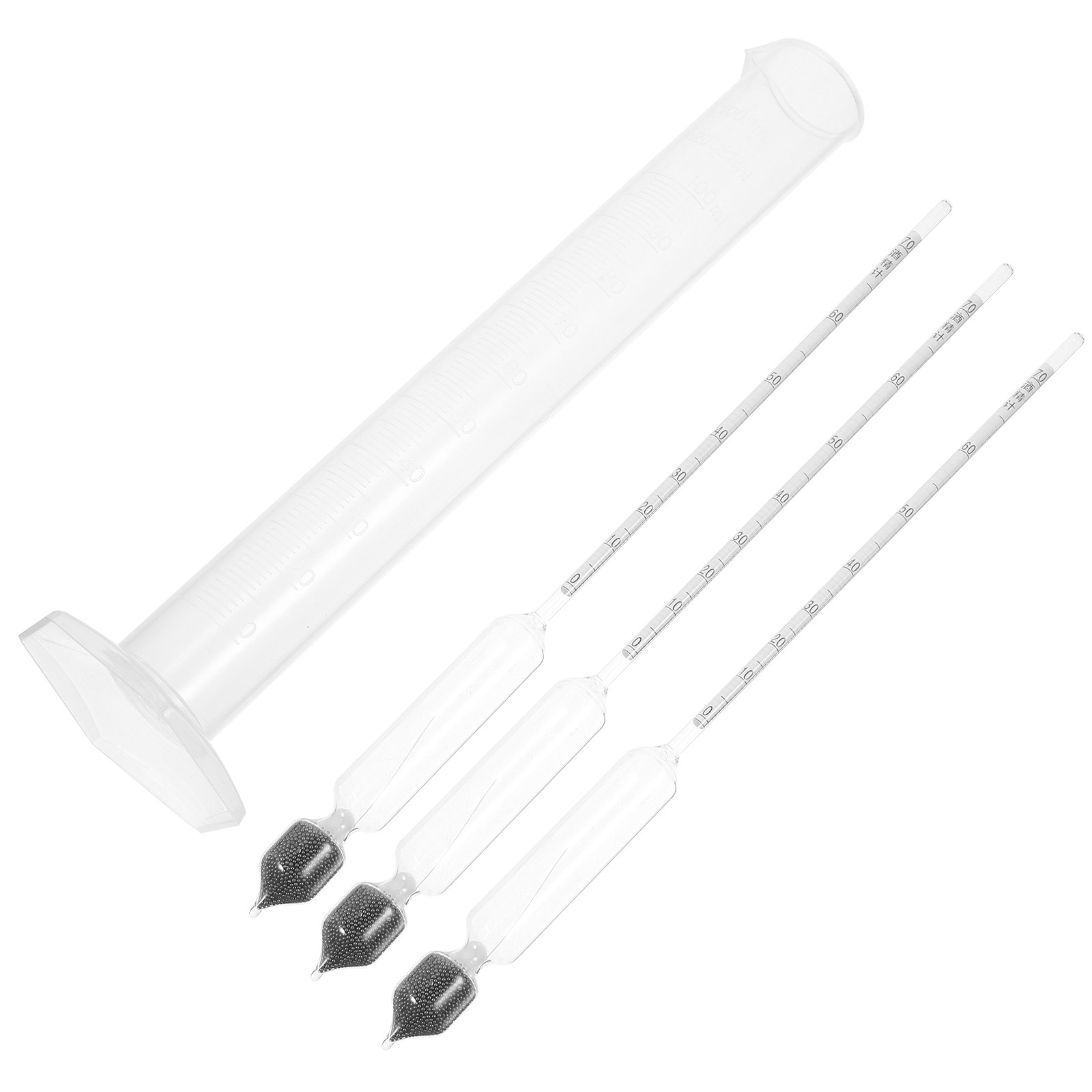 Wine Beer And Mead - Glass Alcohol Meter Hydrometer Set for