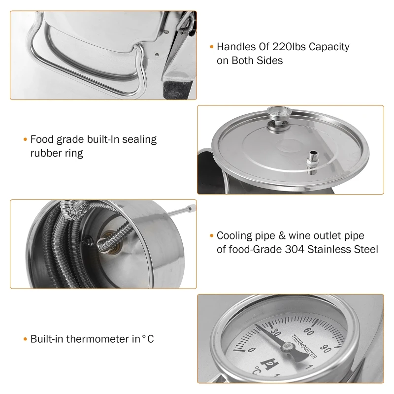 11L Alcohol Water Distiller Bo - Wine Beer Distillation review and price