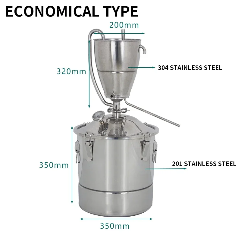 30L Stainless Steel Water Alco - Wine Beer Distillation review and price