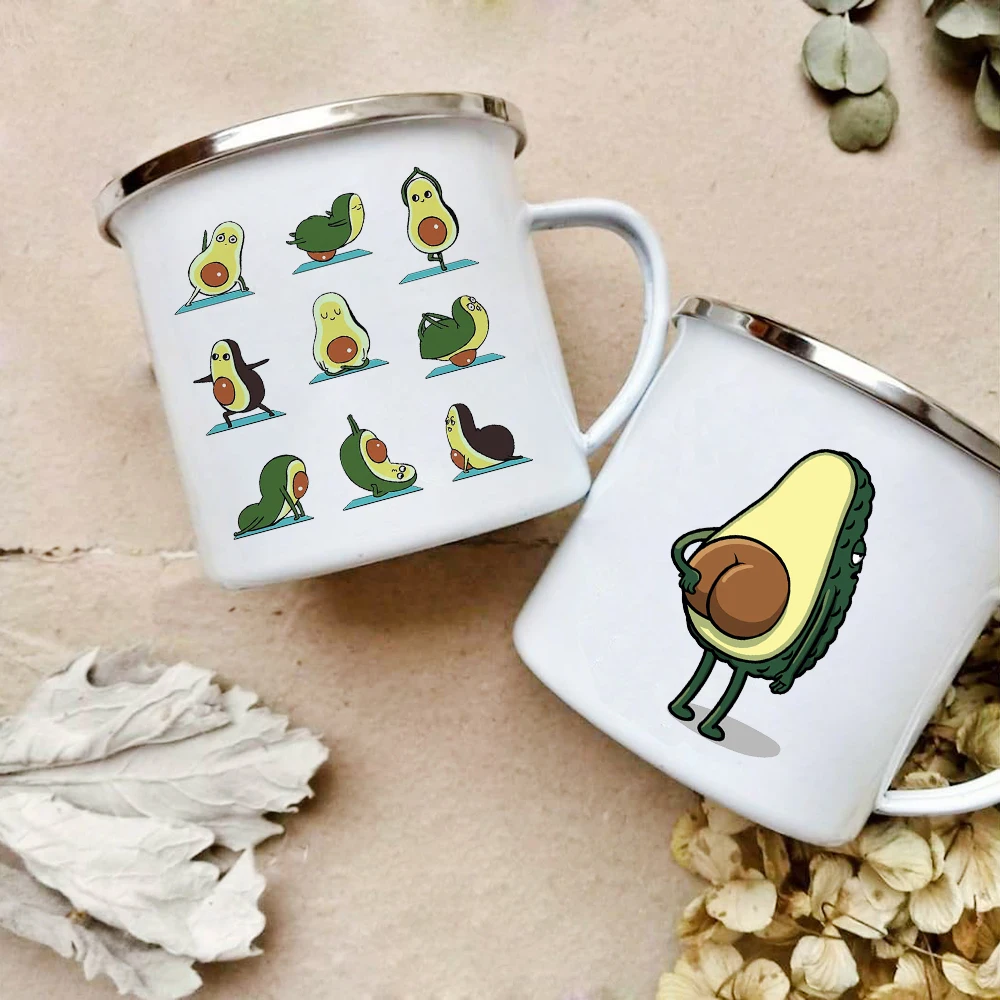 Cartoon Avocado Print Enamel C - Wine Beer Best review and price