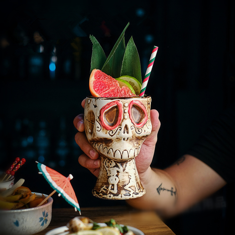 Halloween Skull Ceramic Mug -  - Wine Beer Mixed Drinks review and price