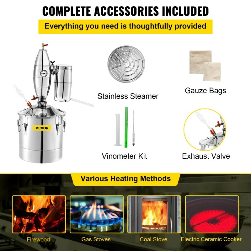 SucceBuy 20L-70L  Distiller Ma - Wine Beer Distillation review and price