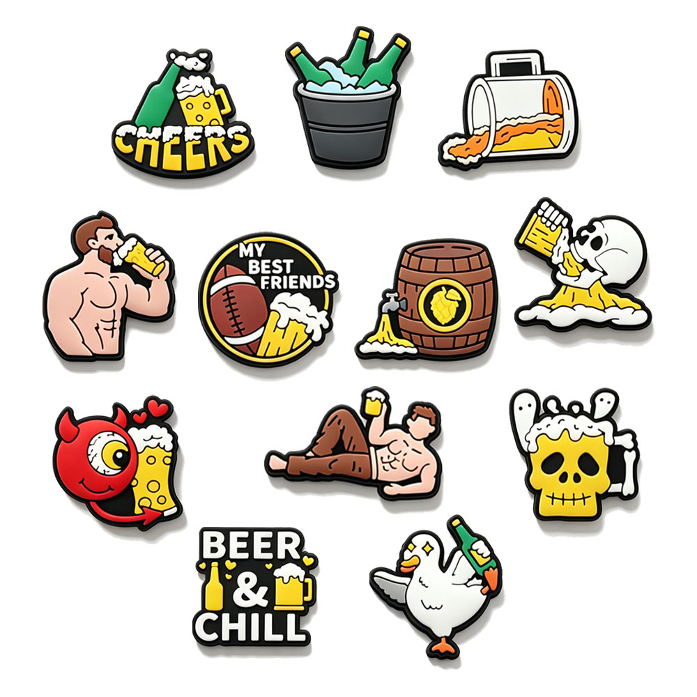 Funny Beer Theme Shoe CharmsCa - Wine Beer Best review and price