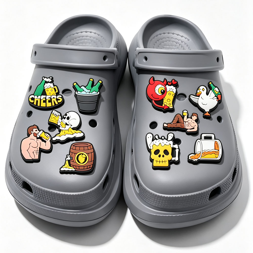 Funny Beer Theme Shoe CharmsCa - Wine Beer Best review and price