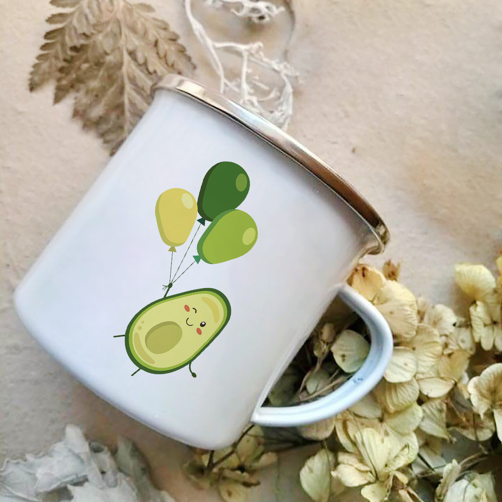Cartoon Avocado Print Enamel C - Wine Beer Best review and price