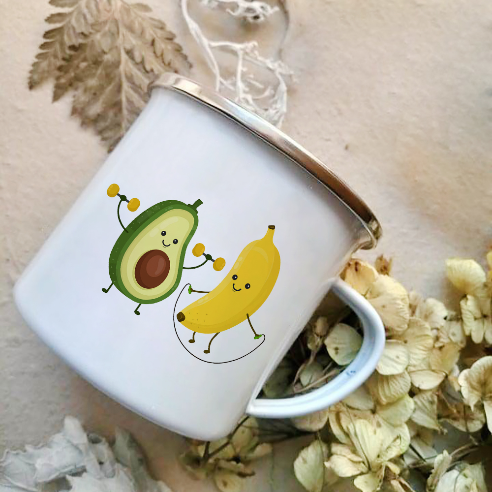Cartoon Avocado Print Enamel C - Wine Beer Best review and price