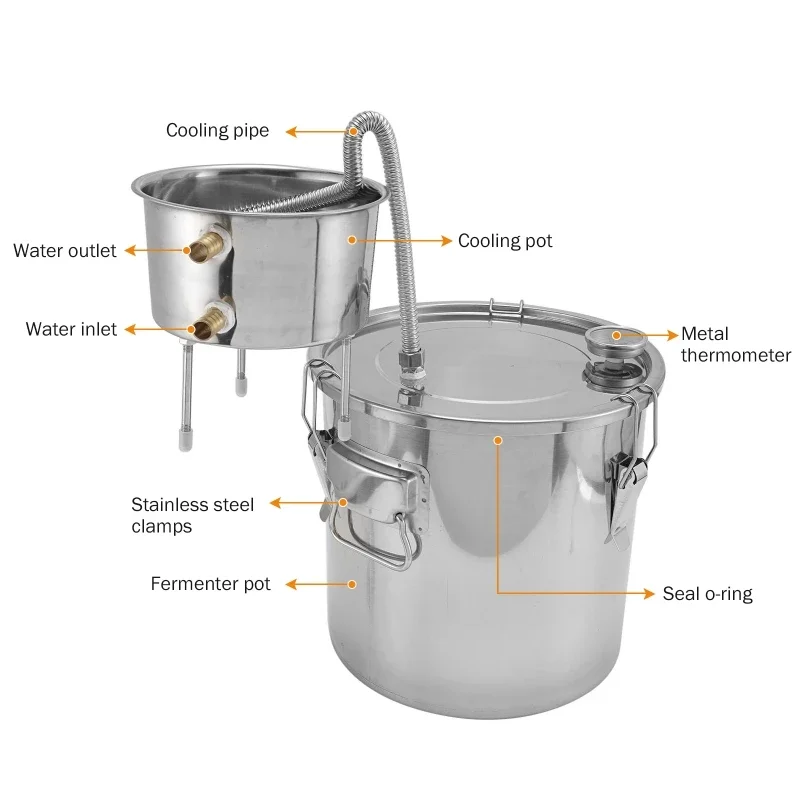 22L Alcohol Brewing Distiller  - Wine Beer Distillation review and price