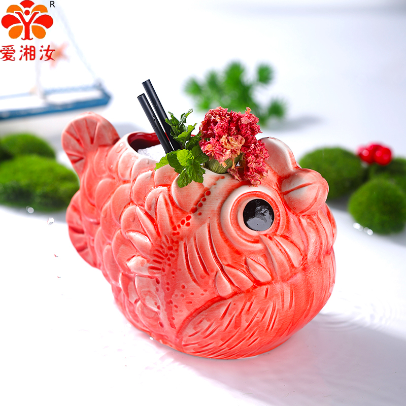 Cute Lantern Fish Cocktail Gla - Wine In Beer Glass review and price