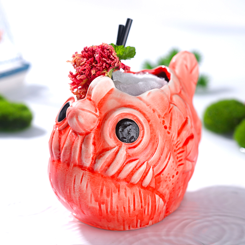 Cute Lantern Fish Cocktail Gla - Wine In Beer Glass review and price