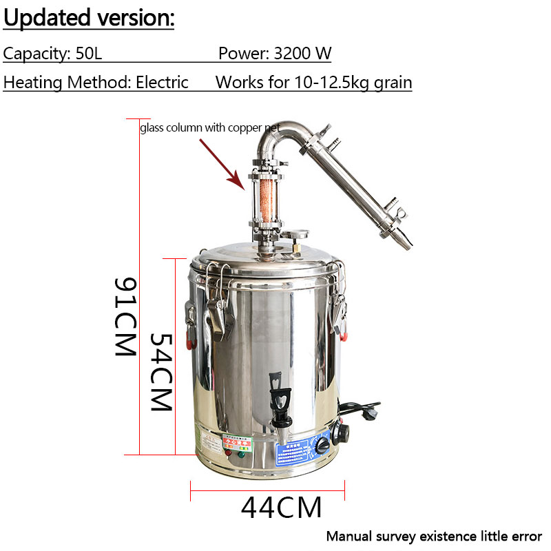 50L Distilling Column Alcohol  - Wine Beer Distillation review and price