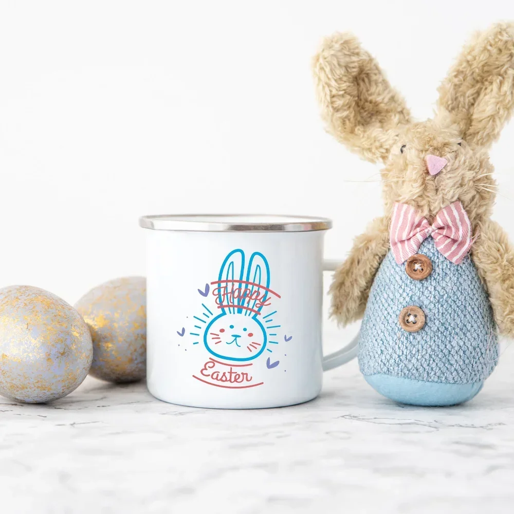 Enamel Handle Cup Happy Easter - Wine Beer Best review and price