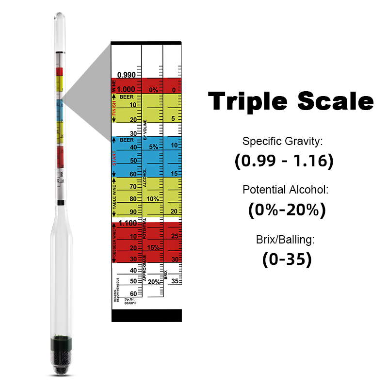 Hydrometer & Plastic Test Jar, - Wine Beer And Mead review and price